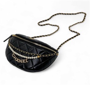 CHANEL сумка черная с жемчугом СК-00200