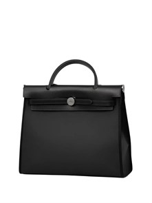 {{photo.Alt || photo.Description || 'HERMES Herbag сумка 31 см черная резина черная кожа серебро'}}