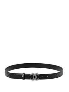 {{photo.Alt || photo.Description || 'CHANEL ремень 35 мм гладкая кожа прошитый черный серебро'}}