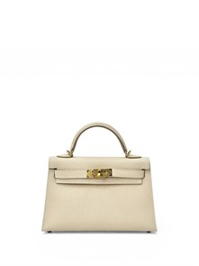 {{photo.Alt || photo.Description || 'HERMES сумка mini Kelly 19 см кожа Эпсом молочная золото'}}