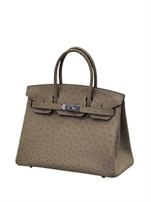 {{photo.Alt || photo.Description || 'HERMES Birkin 30 см сумка кожа страуса бежевая серебро'}}