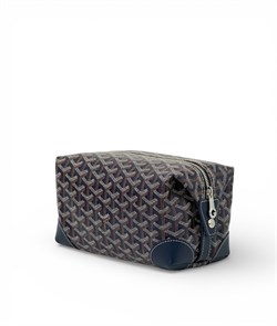GOYARD несессер канва монограмма темно-синяя НС-00934