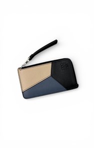 LOEWE визитница на молнии сине-бежевая ВЗ-00884