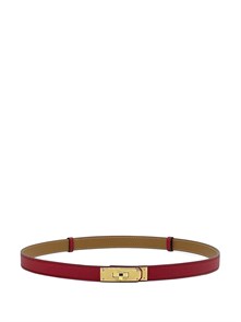 HERMES ремень Келли красный золото РМ-00207