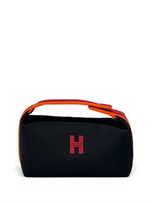 HERMES косметичка Bride-a-Brac текстиль на молнии большая черная НС-01445