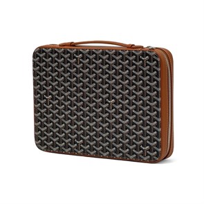 GOYARD папка широкая с ручкой с верху коричневая ПК-00044