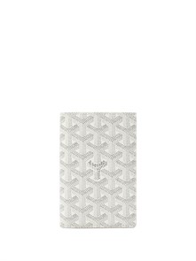 Goyard обложка на паспорт канва белая ОП-0899