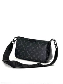 LV мессенджер Клатч Pochette Accessoire XL канва серая монограмма МС-2052