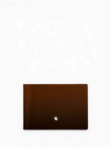 Montblanc зажим для купюр гладкая кожа градиент коричневый ЗК-01331