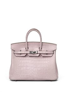 {{photo.Alt || photo.Description || 'HERMES сумка Birkin 25 см кожа крокодила розовая серебро'}}