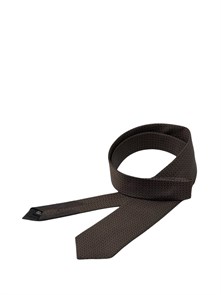 HERMES галстук шоколадный ГЛ-00117