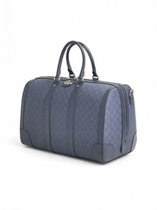 GUCCI дорожная сумка синяя канва монограмма ДС-1873