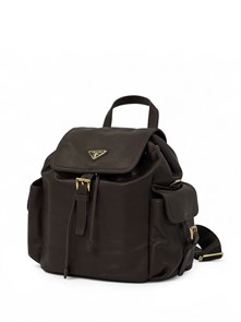 {{photo.Alt || photo.Description || 'PRADA рюкзак гладкая кожа коричневый золото'}}