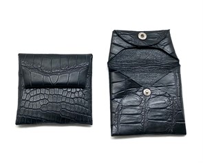 BRIONI чехол под запонки крокодил черный ЧЗ-0234