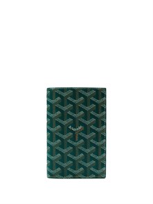 Goyard обложка на паспорт канва зеленая ОП-00057