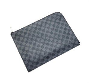 LV папка А4 серая шашка ПК-0552