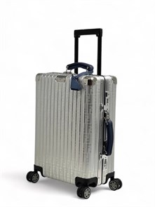 FENDI 50 см чемодан серебро синяя ручка ЧМ-1215