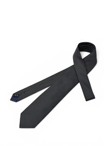 HERMES галстук черный ГЛ-01678