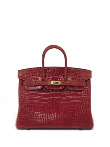 {{photo.Alt || photo.Description || 'HERMES сумка Birkin 25 см красная кожа крокодила золото'}}