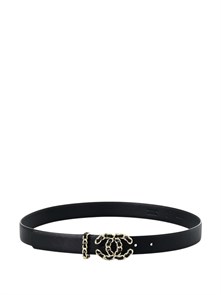 {{photo.Alt || photo.Description || 'CHANEL ремень 35 мм гладкая кожа черный золото'}}