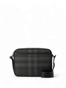 {{photo.Alt || photo.Description || 'BURBERRY мессенджер маленький прямоугольный горизонтальный с доп карманом на магните канва клетка серый'}}