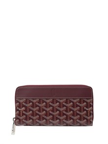 Goyard кошелек в канве бордовый КЛ-00053