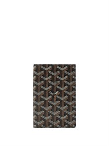 Goyard обложка на паспорт канва черная ОП-00165