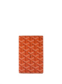 Goyard обложка на паспорт канва оранжевая ОП-00055