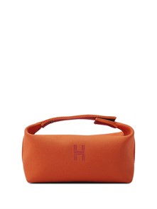 HERMES косметичка Bride-a-Brac текстиль на молнии маленькая оранжевая НС-00825