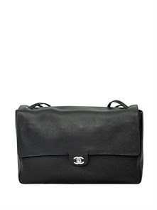 {{photo.Alt || photo.Description || 'CHANEL сумка Maxi Flap 38 см кожа того черная большая серебро'}}