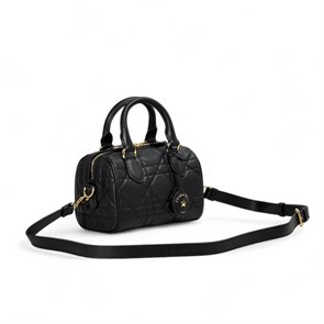 DIOR сумка черная кожа золото СК-00482