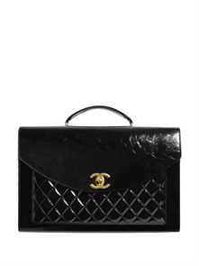 {{photo.Alt || photo.Description || 'CHANEL портфель в клетку с клапаном черный золото'}}