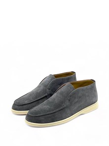 {{photo.Alt || photo.Description || 'LORO PIANA лоферы высокие замша темно-серые с белой подошвой'}}