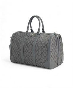 GUCCI дорожная сумка серая канва монограмма ДС-1875