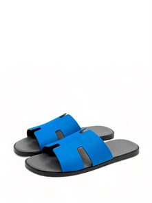 {{photo.Alt || photo.Description || 'HERMES Тапочки из синей кожи эпсом серая стелька'}}