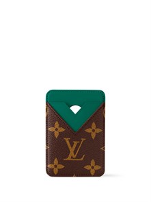 LV визитница на магните коричневая монограмма ВЗ-01335