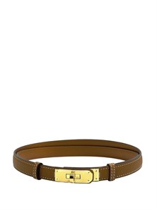 HERMES ремень Келли кэмел золото РМ-00205