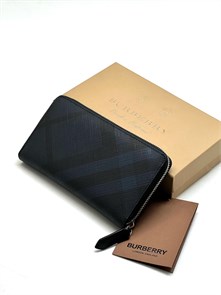 BURBERRY кошелек канва маленький клетка синий КЛ-0731