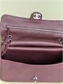 CHANEL сумка Maxi Flap 32 см кожа того бордовая маленькая серебро СК-01699