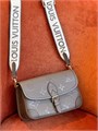 LV сумка Diane Satchel кожа черная монограмм золото СК-01746