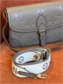 LV сумка Diane Satchel кожа черная монограмм золото СК-01746