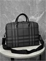 BURBERRY портфель маленький толстый карман на молнии спереди клетка ярко-серый ПР-1828