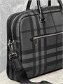 BURBERRY портфель маленький толстый карман на молнии спереди клетка ярко-серый ПР-1828