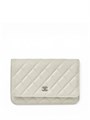 CHANEL сумка Woc кожа икра в клетку молочная серебро СК-01253