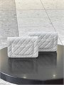 CHANEL сумка Woc кожа икра в клетку молочная серебро СК-01253