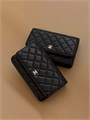 CHANEL сумка Woc черная гладкая кожа на серебре СК-00907