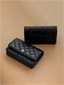 CHANEL сумка Woc черная гладкая кожа на серебре СК-00907