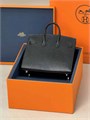 HERMES сумка Birkin кожа Шевре с бисером черная серебро СК-00315