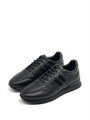 TODS кроссовки черные кожа две полосы ОС-2222