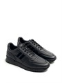 TODS кроссовки черные кожа две полосы ОС-2222